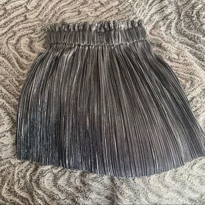 XS Silver mini skirt